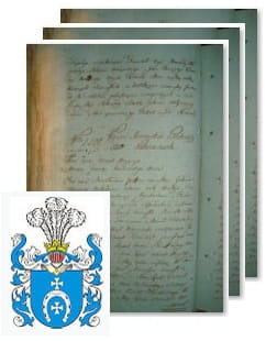 Przykładowe zdjęcie wywodu rodowitości szlacheckiej z 1802 roku, stron 3.jpg