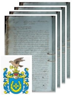 Przykładowe zdjęcie wywodu rodowitości szlacheckiej z 1816 roku, stron 4.jpg