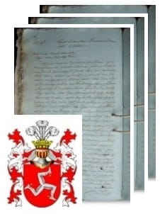 Przykładowe zdjęcie wywodu rodowitości szlacheckiej z 1816 roku, stron 3.jpg