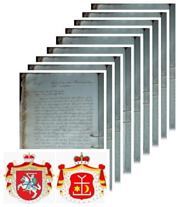 Przykładowe zdjęcie wywodu rodowitości szlacheckiej z 1807 roku, stron 10.jpg