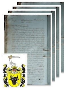 Przykładowe zdjęcie wywodu rodowitości szlacheckiej z 1812 roku, stron 4.jpg