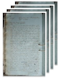 Przykładowe zdjęcie wywodu rodowitości szlacheckiej z 1813 roku, stron 4.jpg