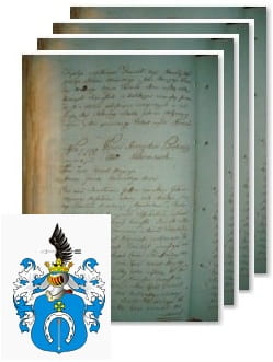 Przykładowe zdjęcie wywodu rodowitości szlacheckiej z 1802 roku, stron 4.jpg