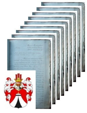 Przykładowe zdjęcie wywodu rodowitości szlacheckiej z 1820 roku, stron 11.jpg