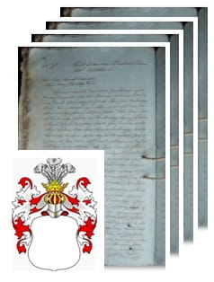 Przykładowe zdjęcie wywodu rodowitości szlacheckiej z 1816 roku, stron 4.jpg