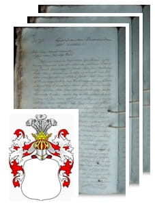 Przykładowe zdjęcie wywodu rodowitości szlacheckiej z 1806 roku, stron 3.jpg