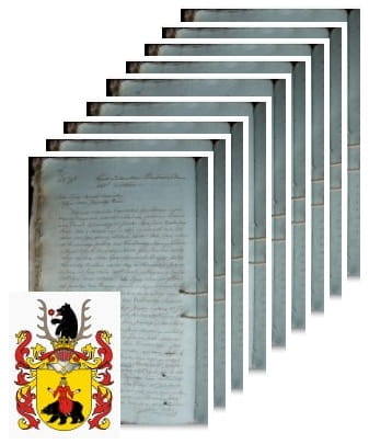 Przykładowe zdjęcie wywodu rodowitości szlacheckiej z 1805 roku, stron 9.jpg