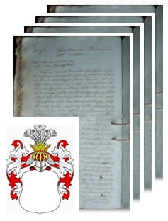 Przykładowe zdjęcie wywodu rodowitości szlacheckiej z 1812 roku, stron 4.jpg