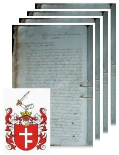 Przykładowe zdjęcie wywodu rodowitości szlacheckiej z 1805 roku, stron 4.jpg