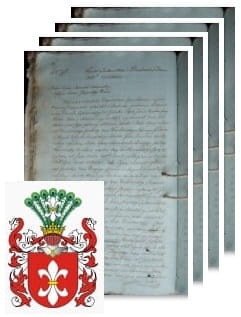 Przykładowe zdjęcie wywodu rodowitości szlacheckiej z 1816 roku, stron 4.jpg