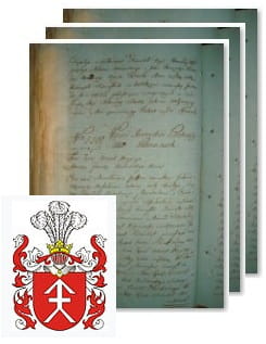 Przykładowe zdjęcie wywodu rodowitości szlacheckiej z 1802 roku, stron 3.jpg