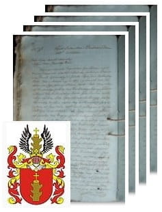 Przykładowe zdjęcie wywodu rodowitości szlacheckiej z 1805 roku, stron 4.jpg