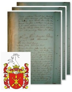 Przykładowe zdjęcie wywodu rodowitości szlacheckiej z 1802 roku, stron 3.jpg