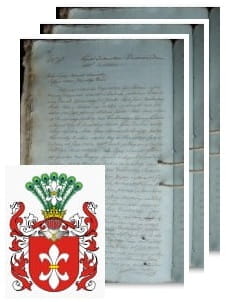 Przykładowe zdjęcie wywodu rodowitości szlacheckiej z 1816 roku, stron 3.jpg