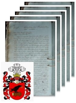 Przykładowe zdjęcie wywodu rodowitości szlacheckiej z 1811 roku, stron 5.jpg