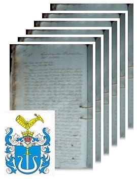 Przykładowe zdjęcie wywodu rodowitości szlacheckiej z 1816 roku, stron 6.jpg