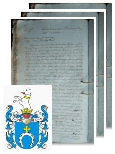 Przykładowe zdjęcie wywodu rodowitości szlacheckiej z 1811 roku, stron 3.jpg