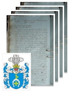 Przykładowe zdjęcie wywodu rodowitości szlacheckiej z 1812 roku, stron 4.jpg