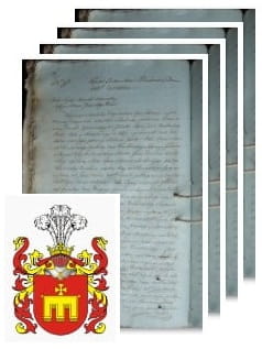 Przykładowe zdjęcie wywodu rodowitości szlacheckiej z 1816 roku, stron 4.jpg