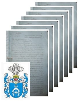 Przykładowe zdjęcie wywodu rodowitości szlacheckiej z 1826 roku, stron 7.jpg