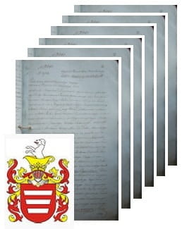 Przykładowe zdjęcie wywodu rodowitości szlacheckiej z 1832 roku, stron 6.jpg