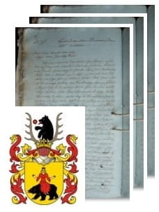 Przykładowe zdjęcie wywodu rodowitości szlacheckiej z 1805 roku, stron 3.jpg