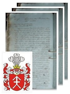Przykładowe zdjęcie wywodu rodowitości szlacheckiej z 1816 roku, stron 3.jpg