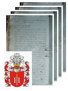 Przykładowe zdjęcie wywodu rodowitości szlacheckiej z 1811 roku, stron 4.jpg