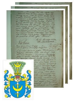 Przykładowe zdjęcie wywodu rodowitości szlacheckiej z 1802 roku, stron 3.jpg