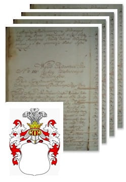 Przykładowe zdjęcie wywodu rodowitości szlacheckiej z 1802 roku, stron 4.jpg