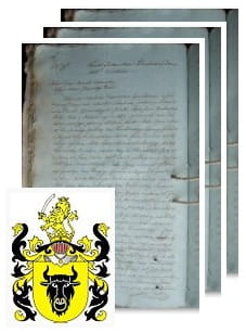 Przykładowe zdjęcie wywodu rodowitości szlacheckiej z 1807 roku, stron 3.jpg