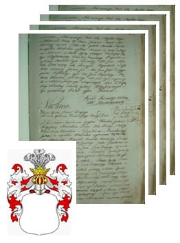 Przykładowe zdjęcie wywodu rodowitości szlacheckiej z 1802 roku, stron 4.jpg