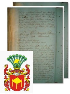 Przykładowe zdjęcie wywodu rodowitości szlacheckiej z 1802 roku, stron 2.jpg