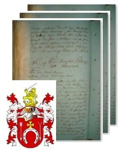 Przykładowe zdjęcie wywodu rodowitości szlacheckiej z 1802 roku, stron 3.jpg
