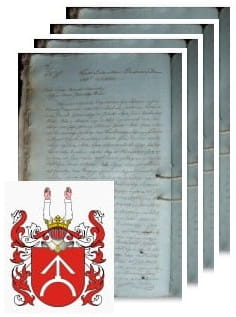 Przykładowe zdjęcie wywodu rodowitości szlacheckiej z 1812 roku, stron 4.jpg