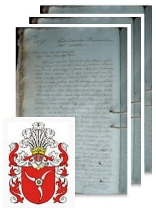 Przykładowe zdjęcie wywodu rodowitości szlacheckiej z 1816 roku, stron 3.jpg