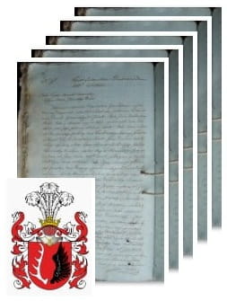 Przykładowe zdjęcie wywodu rodowitości szlacheckiej z 1815 roku, stron 5.jpg