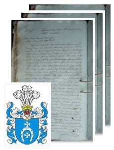 Przykładowe zdjęcie wywodu rodowitości szlacheckiej z 1805 roku, stron 3.jpg