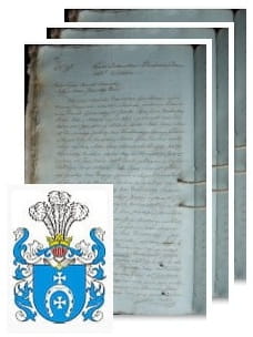 Przykładowe zdjęcie wywodu rodowitości szlacheckiej z 1805 roku, stron 3.jpg