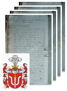 Przykładowe zdjęcie wywodu rodowitości szlacheckiej z 1813 roku, stron 4.jpg