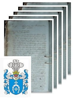 Przykładowe zdjęcie wywodu rodowitości szlacheckiej z 1814 roku, stron 5.jpg