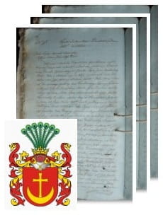 Przykładowe zdjęcie wywodu rodowitości szlacheckiej z 1816 roku, stron 3.jpg