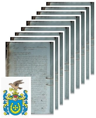 Przykładowe zdjęcie wywodu rodowitości szlacheckiej z 1811 roku, stron 9.jpg