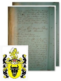 Przykładowe zdjęcie wywodu rodowitości szlacheckiej z 1802 roku, stron 2.jpg