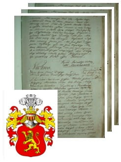 Przykładowe zdjęcie wywodu rodowitości szlacheckiej z 1802 roku, stron 3.jpg