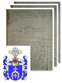 Przykładowe zdjęcie wywodu rodowitości szlacheckiej z 1802 roku, stron 3.jpg