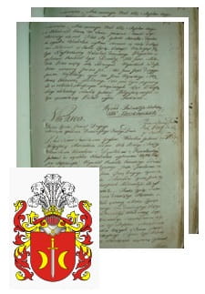 Przykładowe zdjęcie wywodu rodowitości szlacheckiej z 1802 roku, stron 2.jpg
