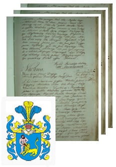 Przykładowe zdjęcie wywodu rodowitości szlacheckiej z 1802 roku, stron 3.jpg