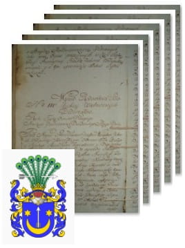 Przykładowe zdjęcie wywodu rodowitości szlacheckiej z 1802 roku, stron 5.jpg