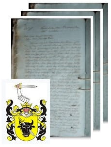 Przykładowe zdjęcie wywodu rodowitości szlacheckiej z 1808 roku, stron 3.jpg